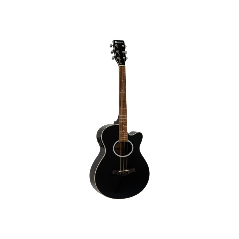 DIMAVERY AW-400 Western guitar, black